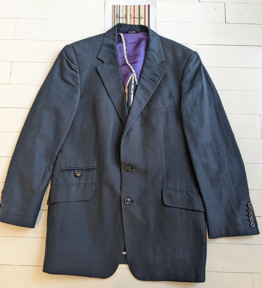 PAUL SMITH Man's Blazer Jacket 40 inch Chest BEAUTIFUL LINEN MIX CLOTH - PERFECT - image 2 of 4
