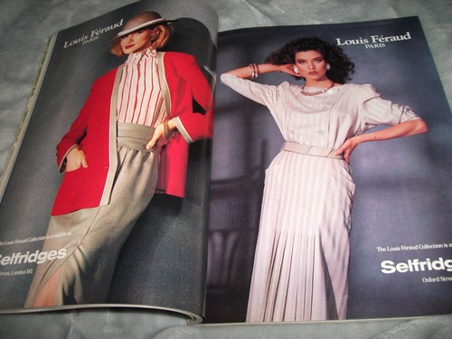 VOGUE MAGAZINE March 1985 40TH BIRTHDAY GIFT Vintage 1980s Fashion Lindbergh UK - Picture 15 of 24