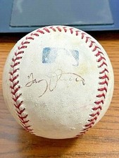 GARY PETTIS SIGNED AUTOGRAPHED OML BASEBALL!  Angels, Tigers, Rangers!  USED!