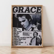 Jeff Buckley Retro Poster, Vintage Music Poster