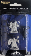 PATHFINDER BATTLES MINIATURE  DWARF MALE BARBARIAN