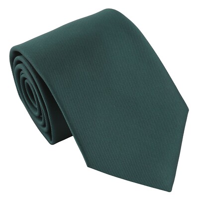 Dunkelgrüne einfache Herrenkrawatte aus Twill formell Hochzeit moderner Stil klassisch von DQT
