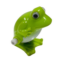 Tomy Pocket Pets Wind Up Green Frog Loose 2" Figure Works Great