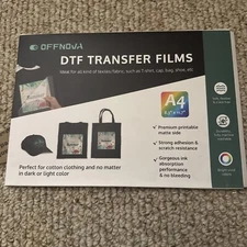 OffNova DTF Transfer Films (780 Sheets) A4 8.3x11.7"