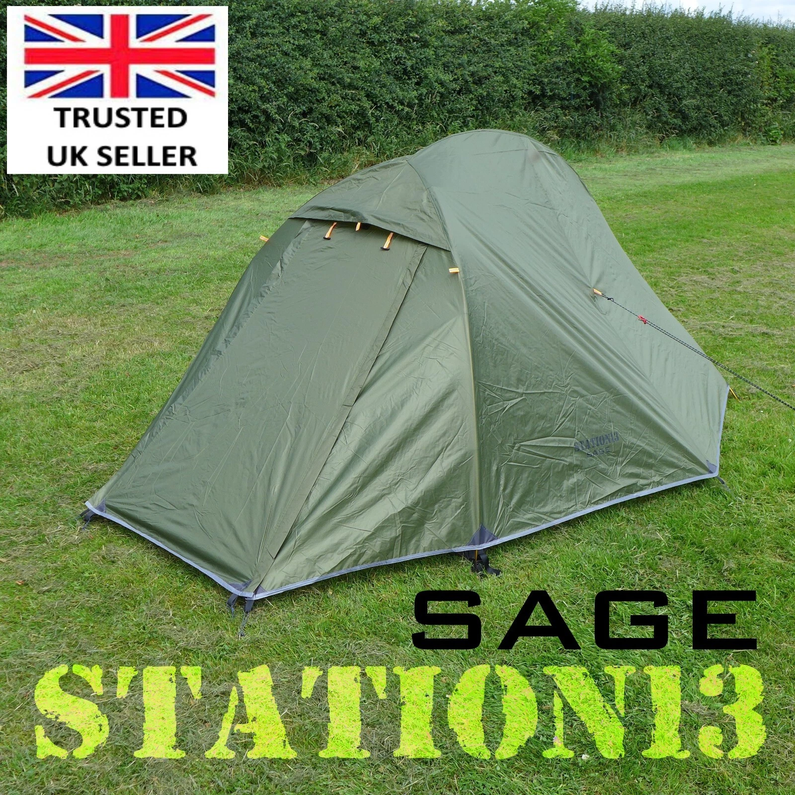 2 Person Camping Tent - Lightweight Backpacking 3 Season Tent - STATION13 SAGE