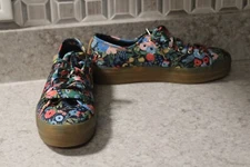 Keds Rifle Paper Co Triple Kick Womens Shoes Sneaker Size 9 Black Floral wf61425