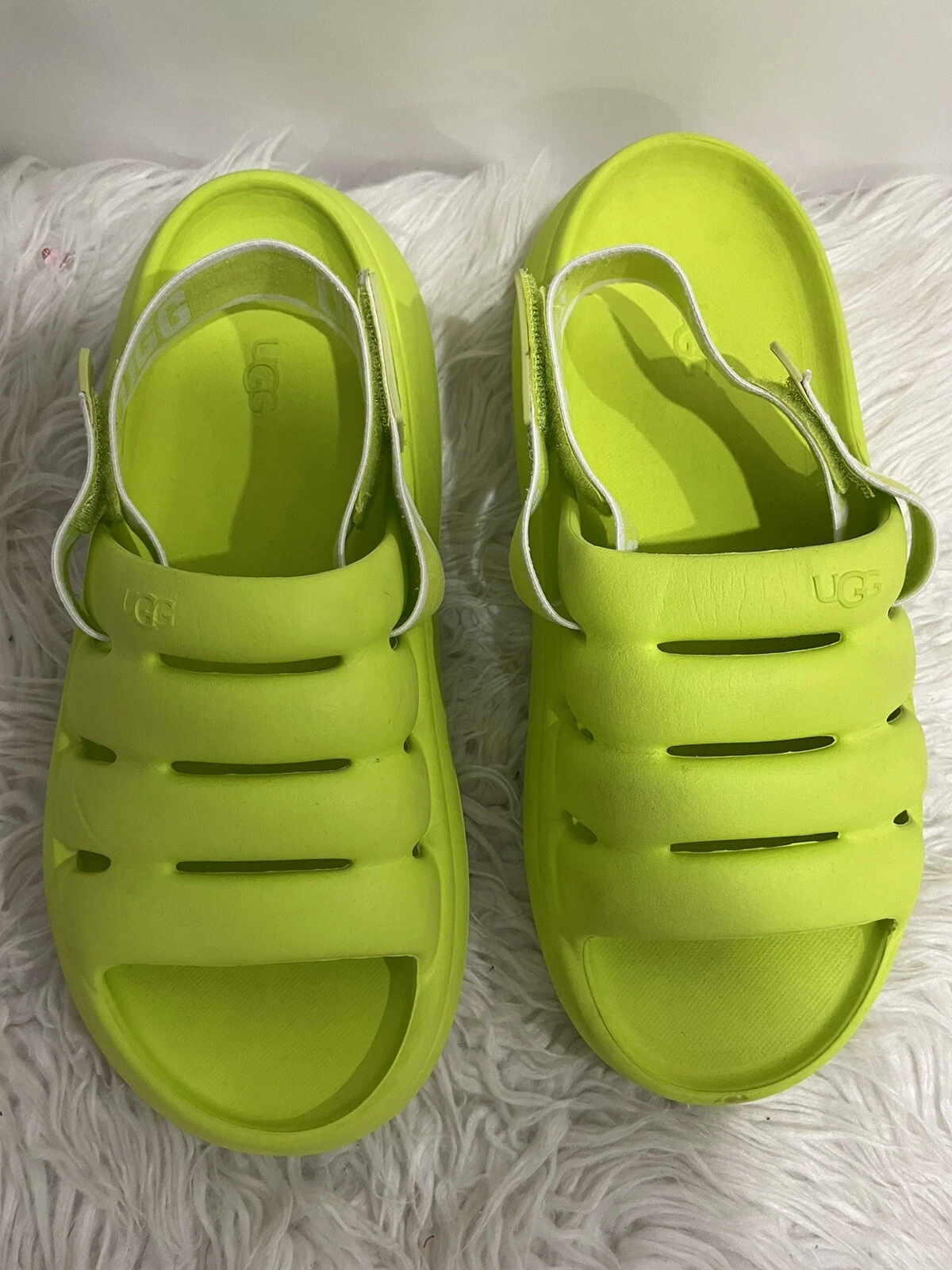 Ugg Sport Yeah sandali donna slide slingback giallo taglia 8