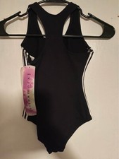 vintage gilda marx leotard kids size 8/10 Black and White