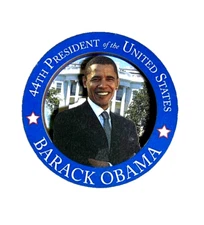 BARACK OBAMA COLLECTIBLE THE FUTURE OF AMERICA 44TH PRESIDENT 3D Wood Magnet 3"