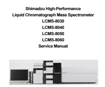 Shimadzu LCMS 8030/8040/8050/8060 Service Manual