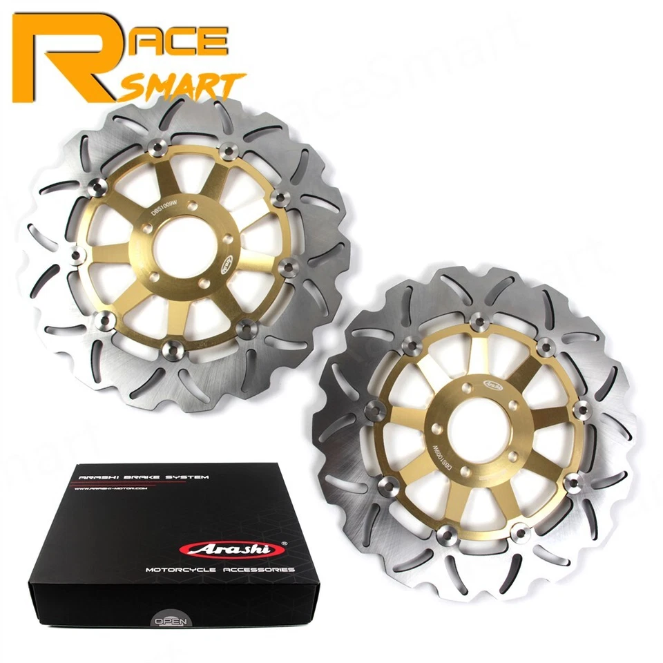 Front Brake Disc Rotors For Kawasaki Ninja ZX11 ZX1100C 1990-1993 ZXR750R 89-92 — 第 2/4 张图片