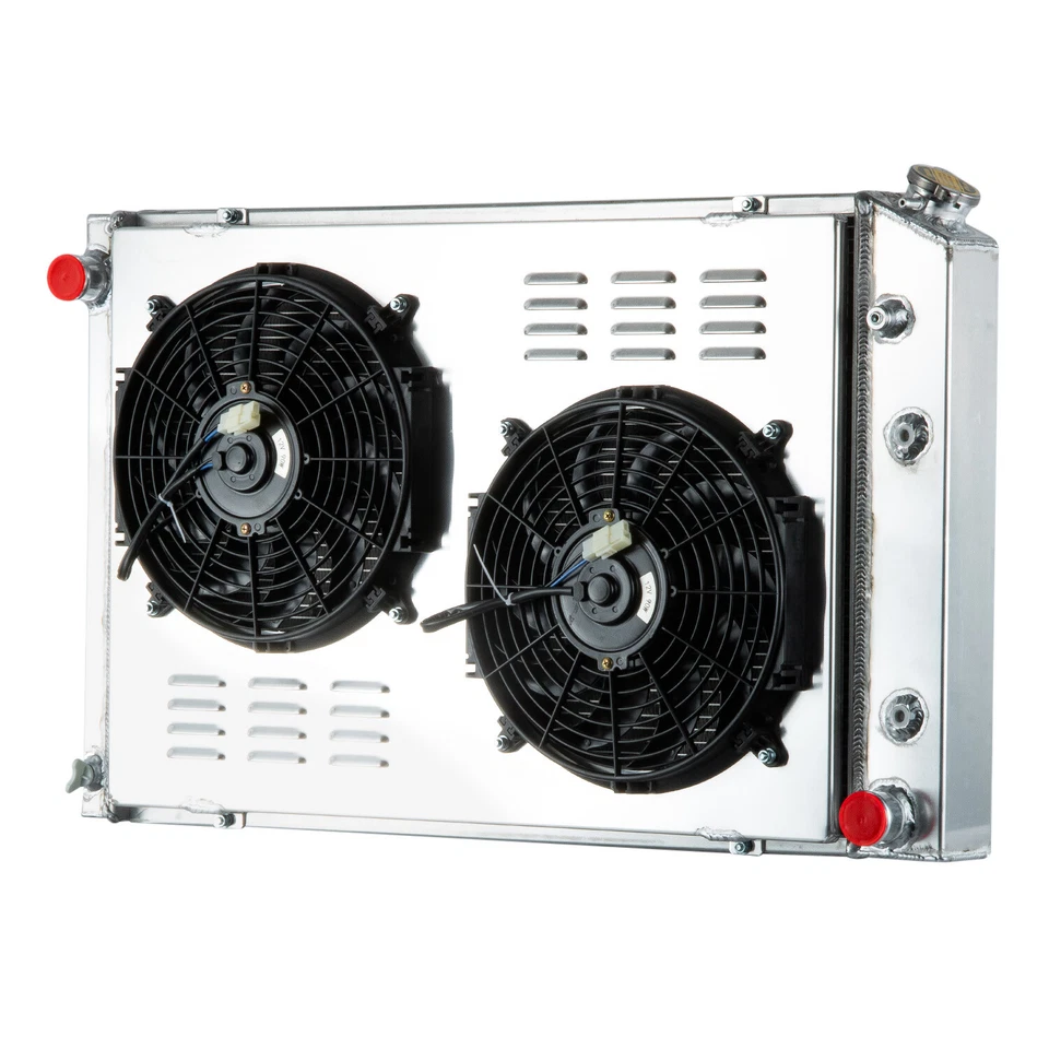 4 Row Radiator Shroud Fan For 1973-91 1990 Chevy C/K 10 20 30 GMC Jimmy AT CC716 Foto 3 de 4