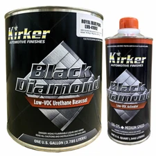 1 Gal Kirker Black Diamond Car Paint Royal Blue Pearl LVB-41092 w/ Med Activator