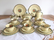 Antique Mintons Tea Service Set w/ Teapot Water Jug Tea Cup Trios & More - 24pcs
