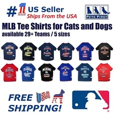 Pets First MLB Premium Tee Shirt for Dogs & Cats Comfortable & Sporty Dog Shirt