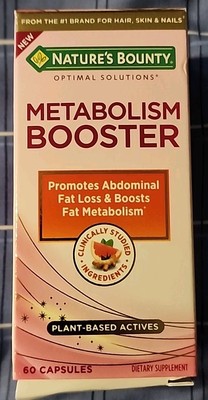Nature's Bounty Optimal Solutions Metabolism Booster Supplement, Boosts Fat 