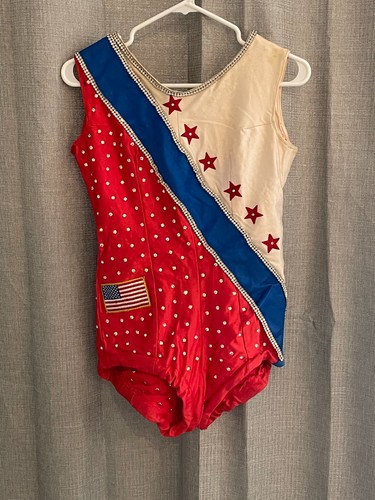 Vintage 1970’s Majorette/Twirler/Dance Sequined Spandex Costume (USA-Europe)