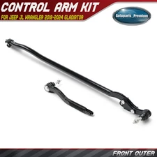 2x Front Outer Tie Rod End for Jeep Wrangler 18-24 Gladiator w/ Wide Track Axle