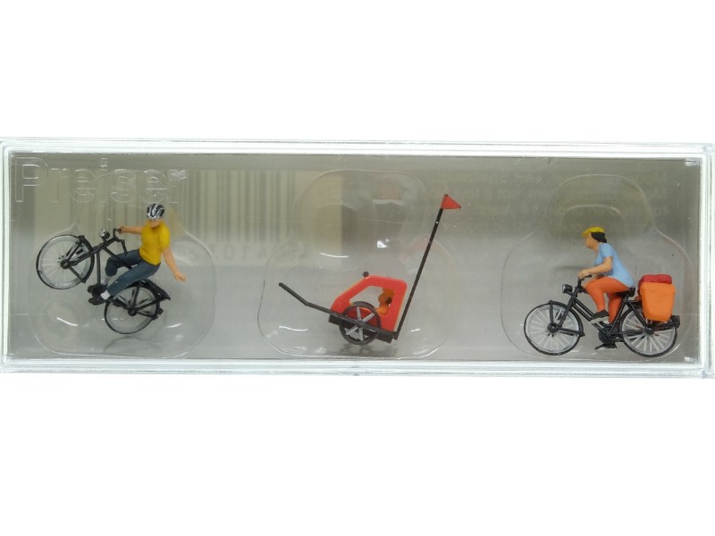 PREISER Ballade à vélo en famille - HO 1/87- PREISER 10636