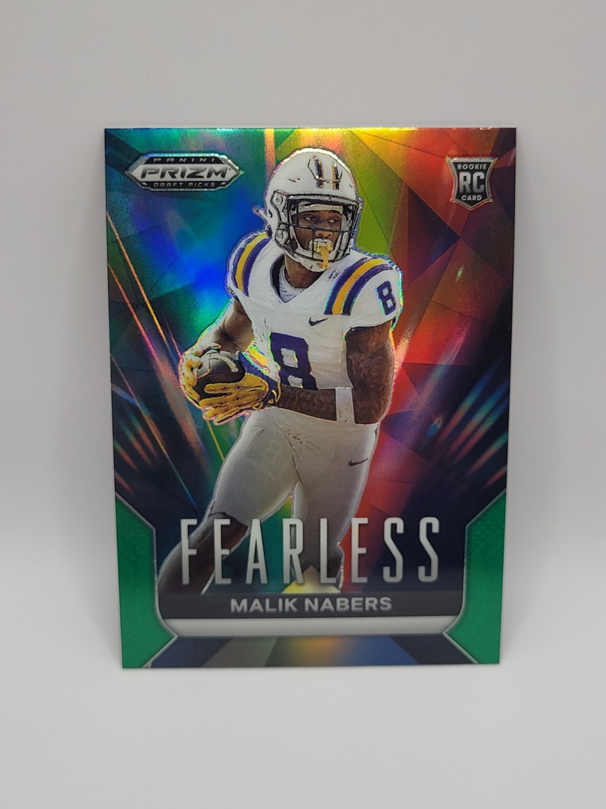 2024 Panini Prizm Draft Picks - Fearless Malik Nabers #F-MN Green Prizm (RC)