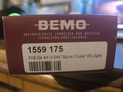 Bemo 1559175 RhB GE 4/4 III 644 Weltrekordversuch H0 3L-WS