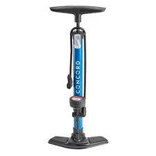 Concord Deluxe Floor Pump with Gauge, 100 PSI, Schrader and Presta Compatible