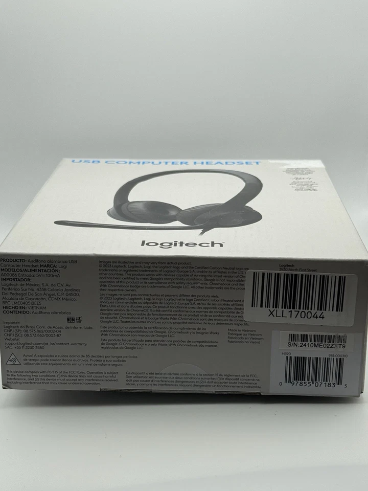 Logitech - H390 - USB Headset with Noise Cancelling Microphone - Black - Image 3 of 3