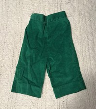 Sears Vintage Toddler Green Corduroy Pants Size Large 2T Made In USA