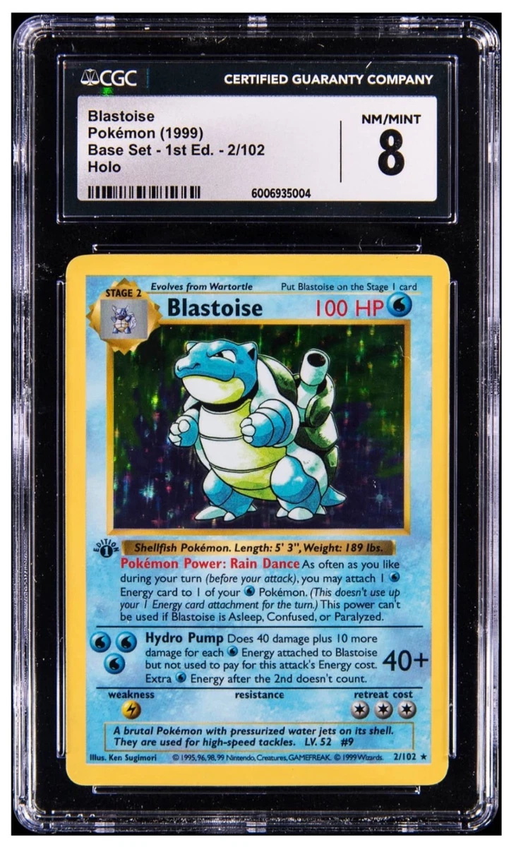 ポケモンカード Blastoise カメックス 海外版 Shadowless PSA 8] BLASTOISE SHADOWLESS 2/102 カメックス Blastoise Pokemon