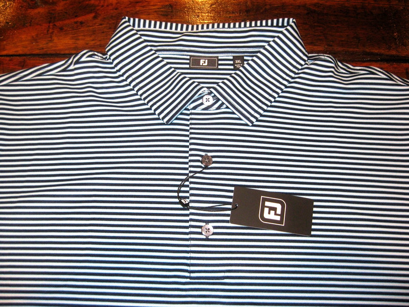 NWT Men's FOOTJOY MultiStripe Pique Golf Polo - Style #32354 - 3XL
