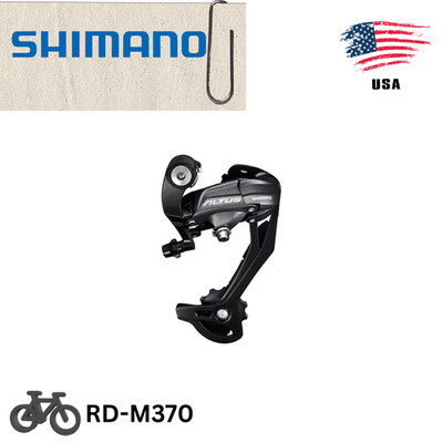 Shimano Altus RD-M370 9 Speed SGS Rear Derailleur Black RD M370