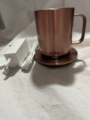 New? Ember Rose Gold Mug 2 Temperature Control 10oz Excellent Condition C4