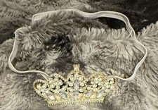 Baby infant Rhinestone Tiara headband Photo shoot Crown photography NEW
