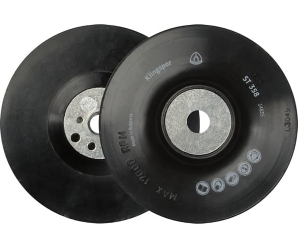 Schleifteller ST358 StüTzteller Glatt 125Mm Gewinde M14 FüR Winkelschleifer-image