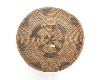 Antique Pima Apache Southwest Native American Indian Basket Tray MG147