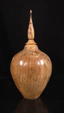 Beautiful Signed Wood Vessel - 2016 MIKE FREITAG Demuth Museum COPPER BEECH!
