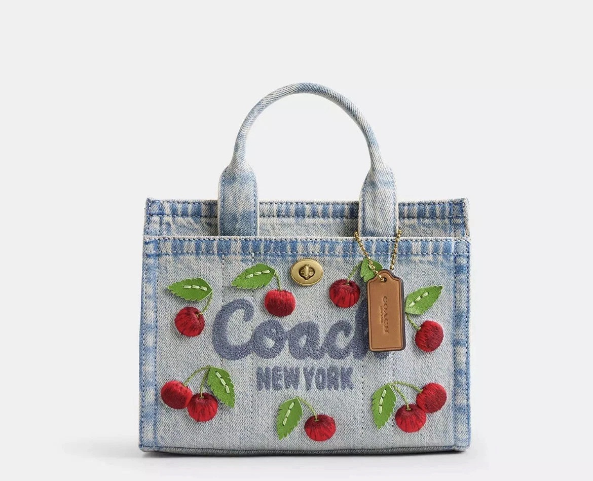 Coach Embroidered Denim Exterior Bags & Handbags for Women for