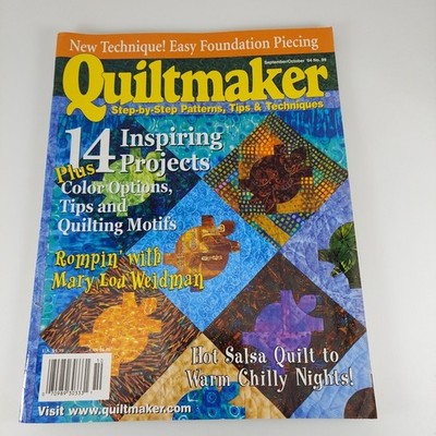 Quiltmaker Magazine Sep Oct 2004, 14 Inspiring Projects, Hot Salsa Quilt