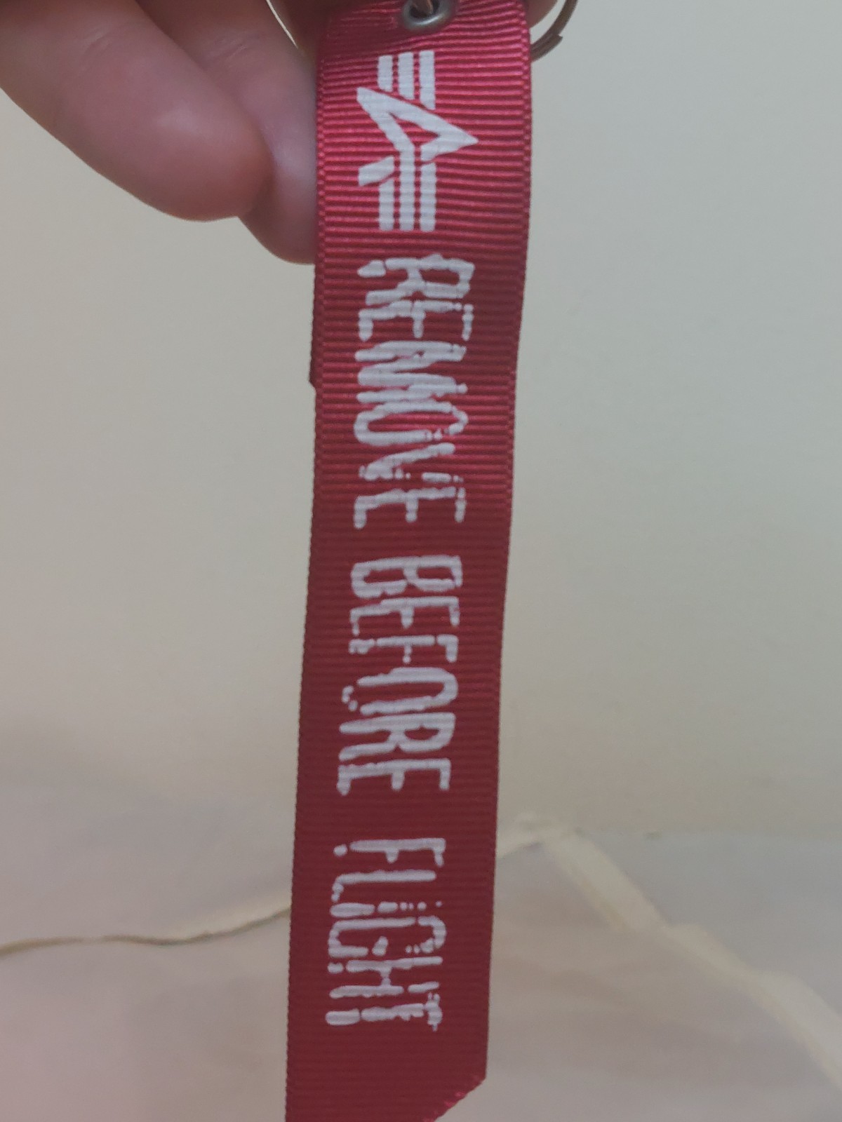 Alpha Industries Remove Before Flight Red Tag Rib… - image 3