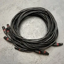 Lex 5 Pin XLR Shield Data Cable 25 Ft ( LEX DMX-5P-25 ) Neutrik Lot Of 5