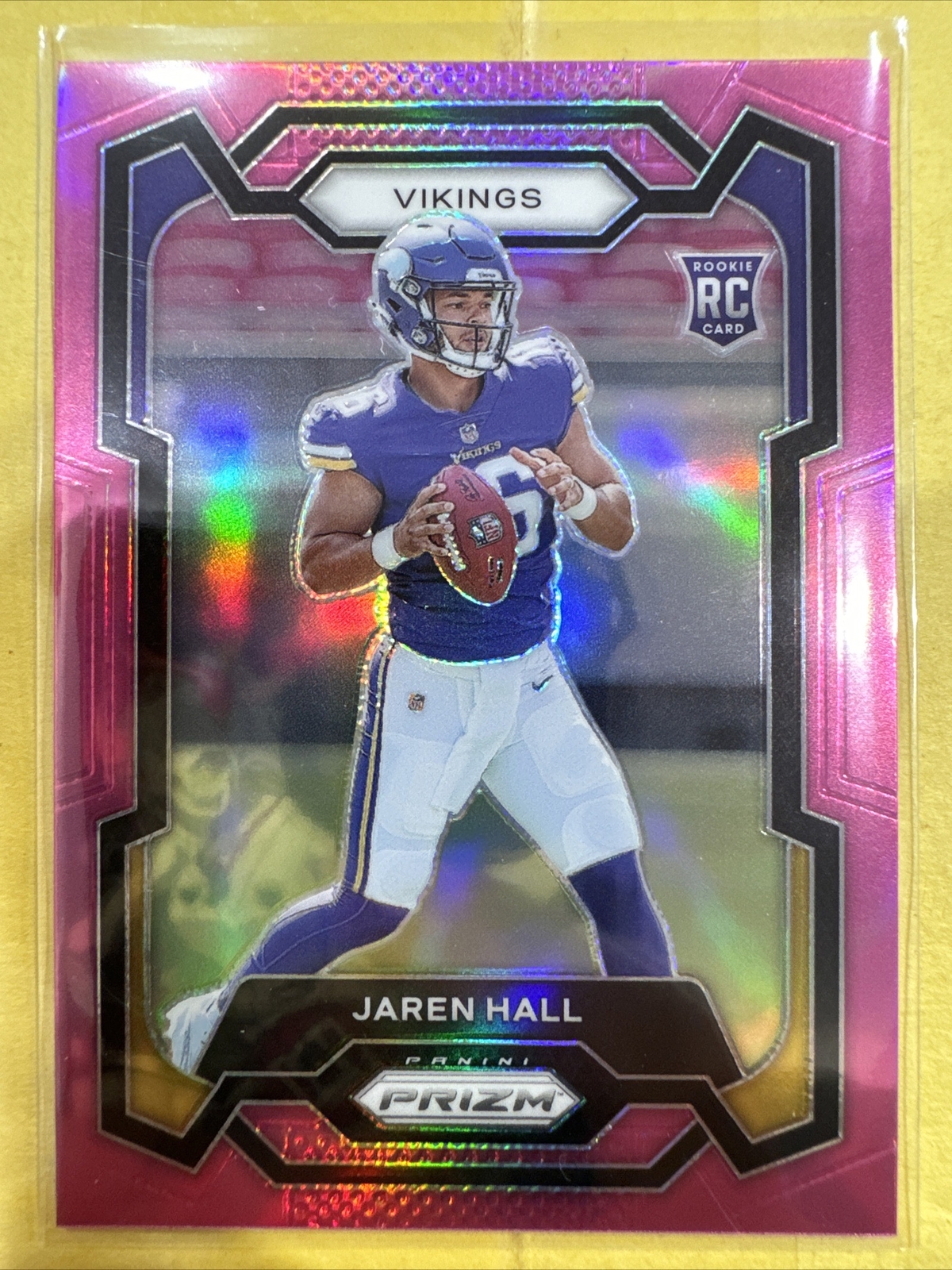 Jaren HALL PINK Prizm 2023 Panini Prizm Rookie RC #367 SP Minnesota Vikings NFL