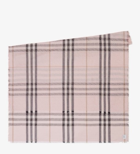 Burberry Montage Wool- Silk Scarf 200x100cm Alabaster Pink 790$ Auth Guarantee! - Picture 4 of 11