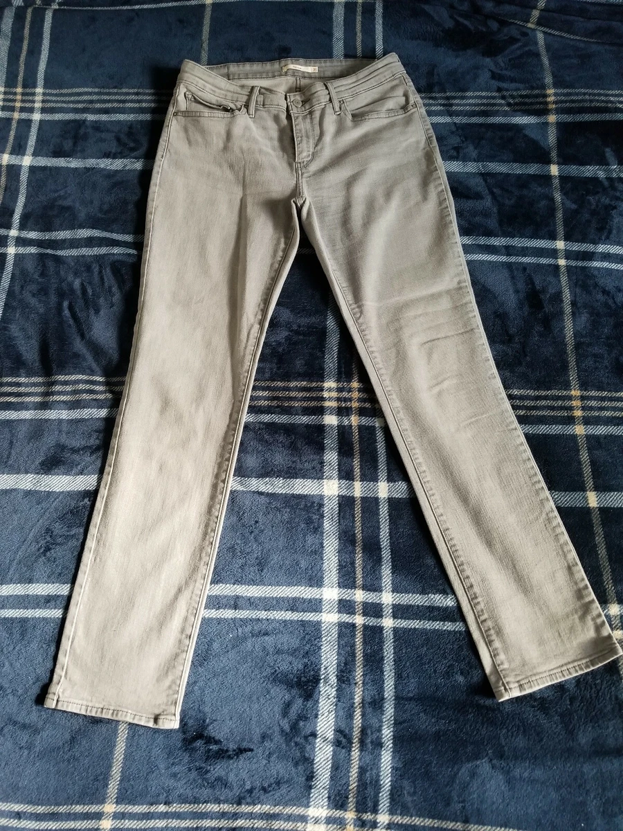 Levis 712 Jeans 31 Slim Straight Light Grey Great Condition eBay