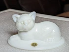 Vintage Westmoreland Milk Glass Kitty Cat Trinket Box Lid Only