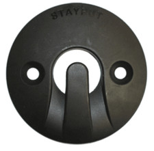 Stayput Dome Hook 60mm Horizontal Black - DHOOK-HBL pool cover sandpit blinds