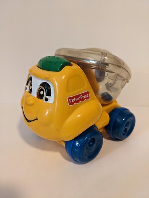 Fisher Price dump truck ball popper baby vintage 2002 Mattel