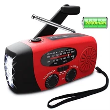 Solar Hand Crank Emergency Radio NOAA/AM/FM, with Flashlight and Phone Charger