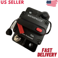 70 Amp In-Line Circuit Breaker Solar/Audio/Car/RV 70A/70AMP Fuse 12V/24V/32V/48V