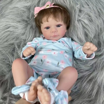 18 Zoll bereits fertig Reborn Baby Puppe Felicia entzückendes Mädchen lebensechte Puppe 3D