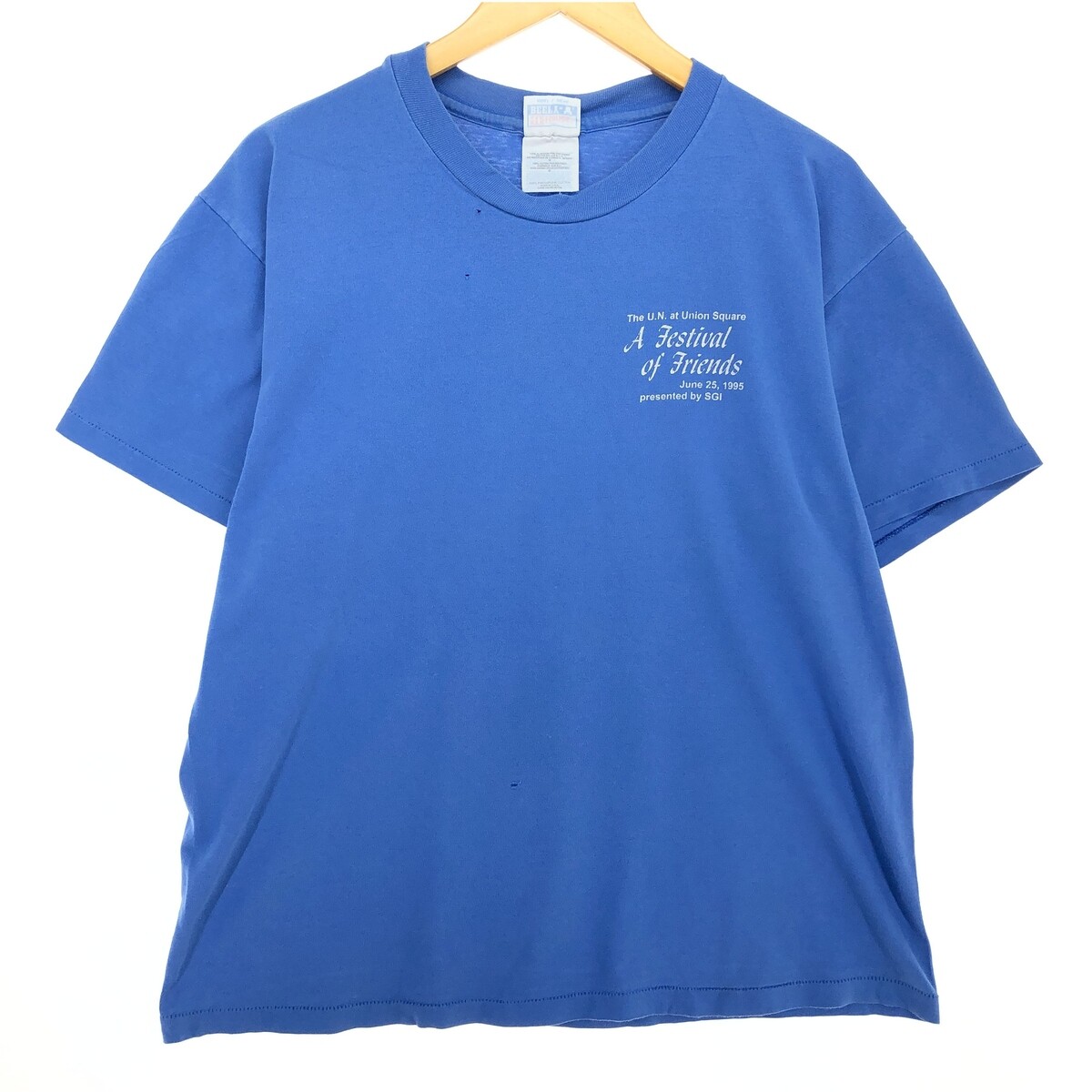 90'S Hanes BEEFY-T Blue Tag Printed T-Shirt Made in USA 90'S Hanes BEEFY-T Blue Tag Printed T-Shirt Made in USA